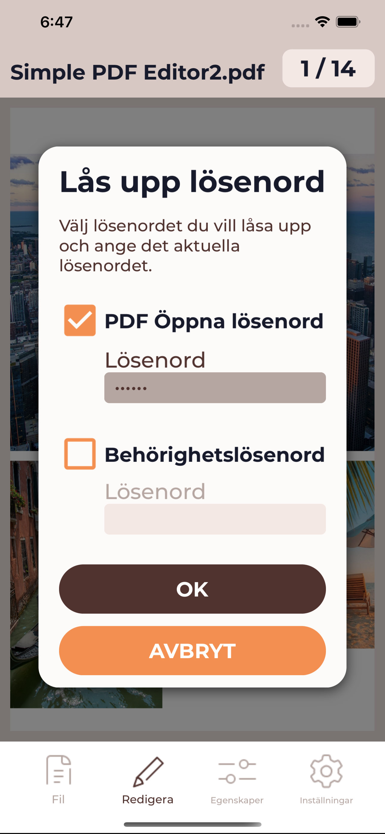 Simple PDF Editor