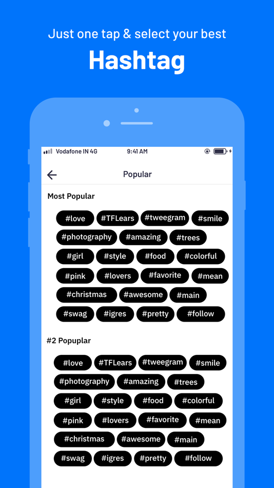 #2. Best Hashtags : #tag For Insta (iOS) Podle: Axita Ghevariya