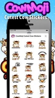 cowmoji cutest cow stickers iphone screenshot 3