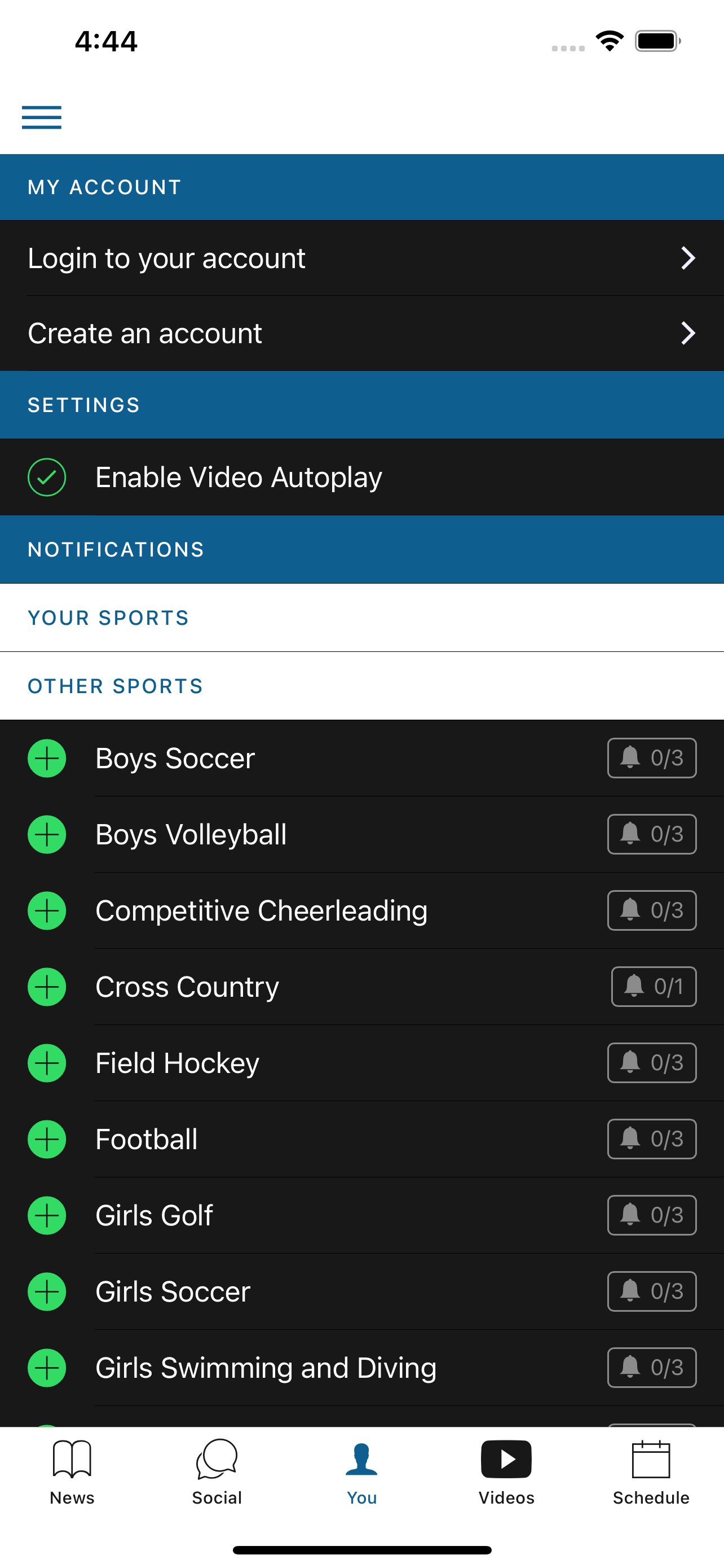 Section V Athletics