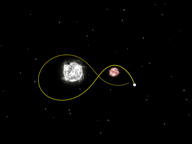 ‎Planeta Gravidade - Captura de tela do SimulateOrbit