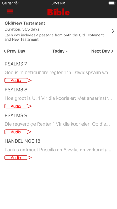 Afrikaans Bible (Bybel) Screenshot