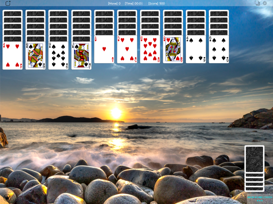 Spider Solitaire Classic Z iPad screenshot 4 - Games app