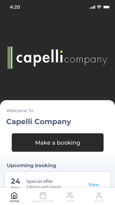 Capelli Company Screenshot