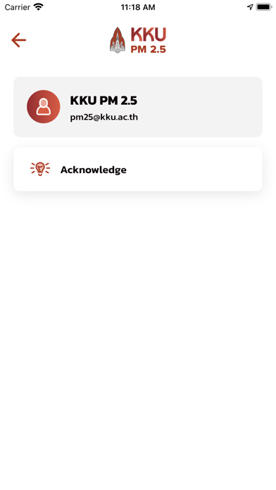 KKU PM2.5 Screenshot