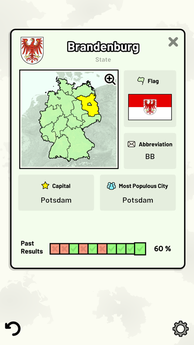 States of Germany Quiz Screenshot