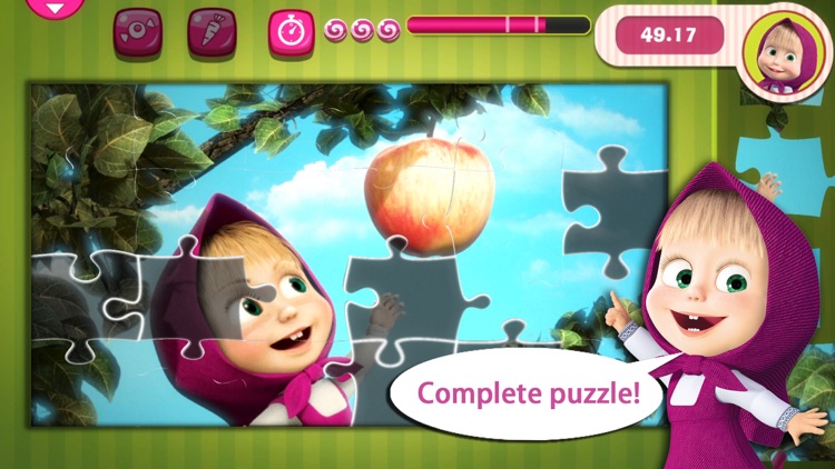 Masha and the Bear Puzzle game screenshot-3