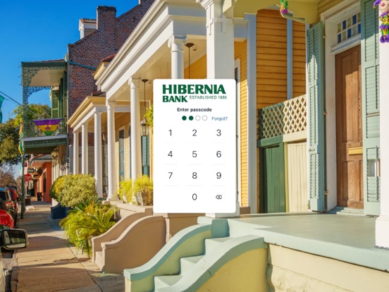 Hibernia Bank Mobile iPad screenshot 2 - Finance app