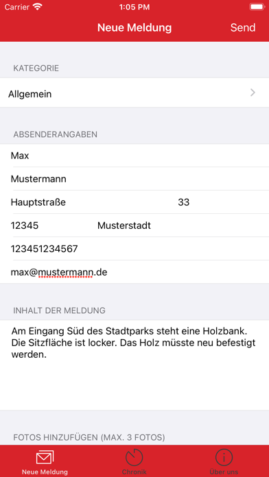 BürgerApp Stadt Wittmund Screenshot