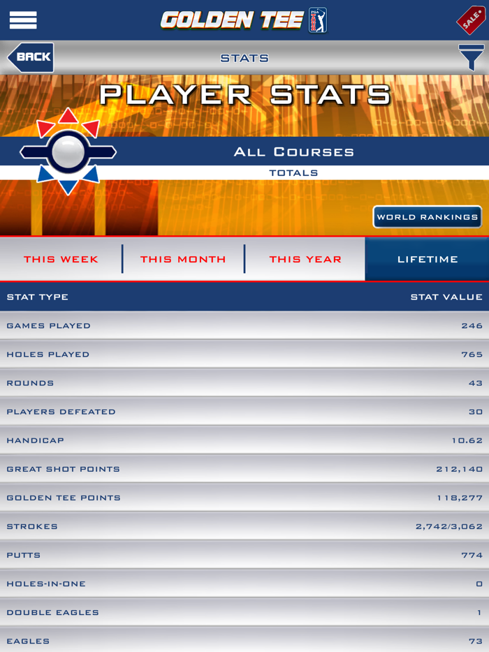 Golden Tee PGA TOUR Caddy