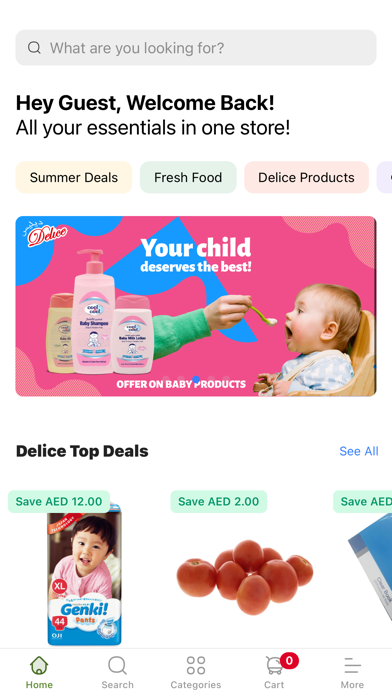 Delice Shopping Screenshot