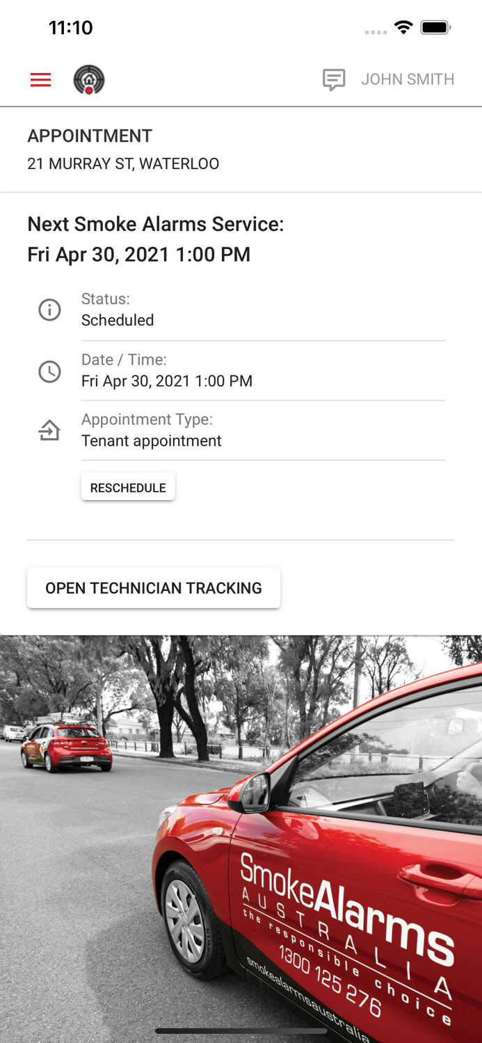Smoke Alarms Tenant App AU
