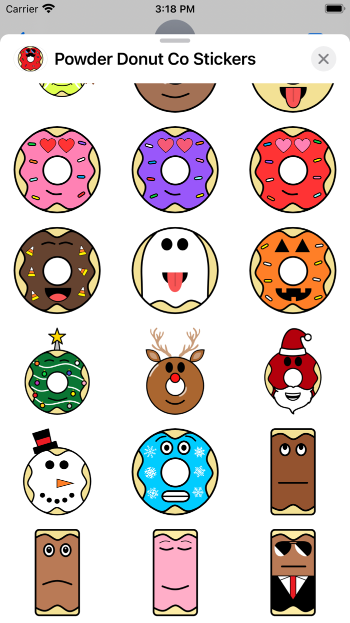 Powder Donut Co Stickers