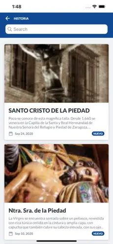 Screenshot 2 Cofradía La Piedad Zaragoza iphone