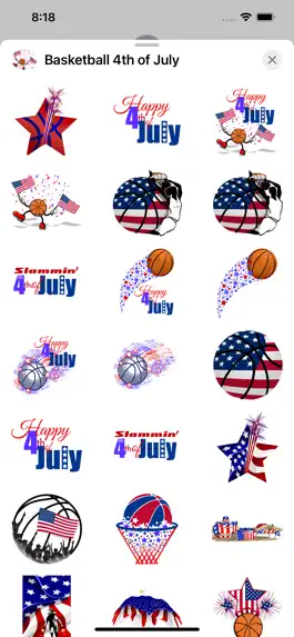 Game screenshot Basketball 4th of July Sticker mod apk