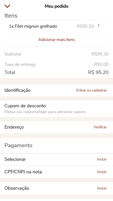 Bolinha Restaurante Screenshot