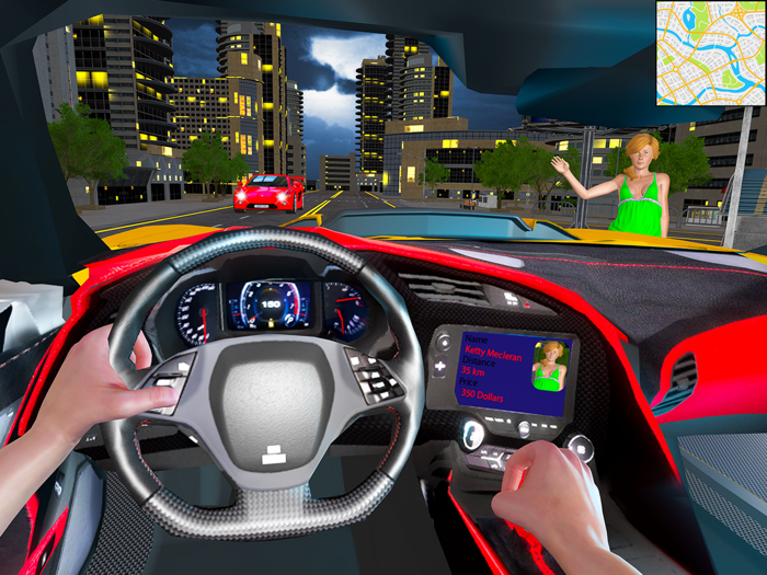 Modern Prado Taxi Driving