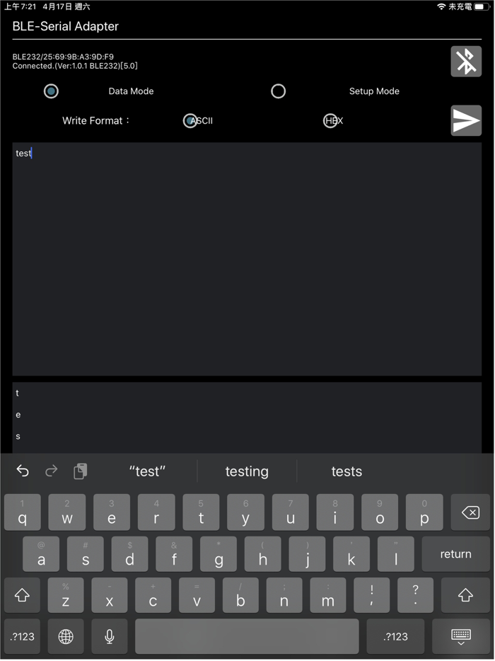 BLE to Serial Terminal