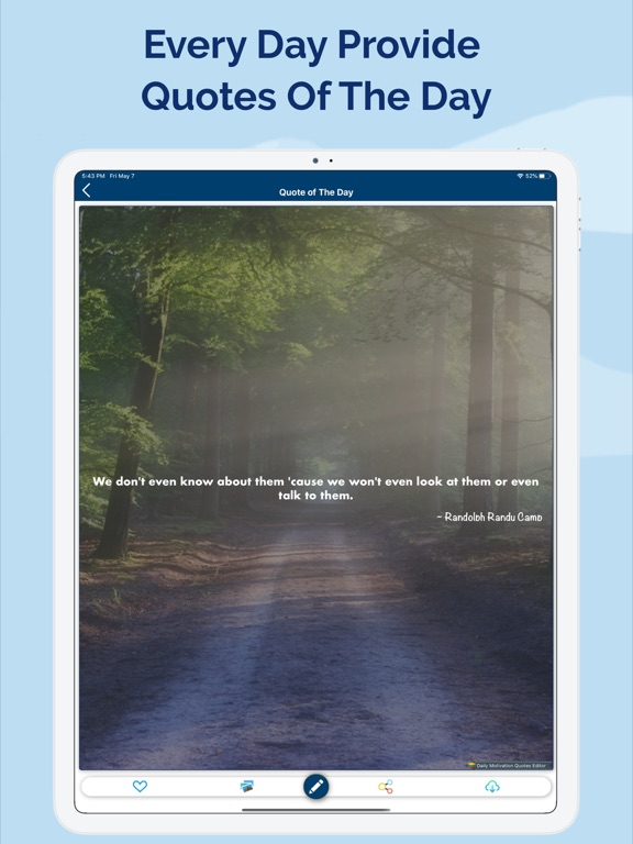 Quotes Dairy - Start New Life iPad screenshot 4 - Photo & Video app