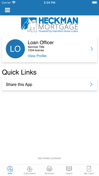 Heckman Mortgage Screenshot
