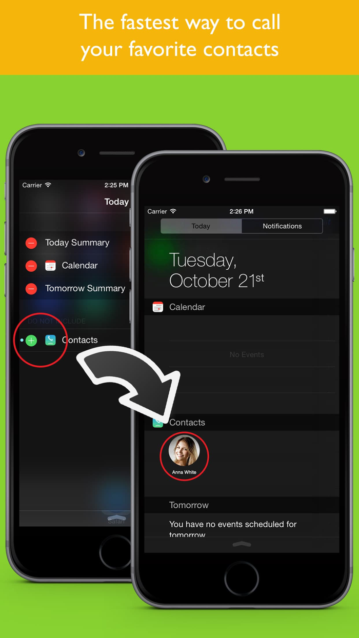 Favorite Contacts Widget
