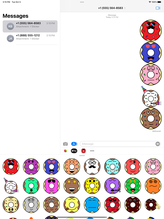 Screenshot #5 pour Powder Donut Co Stickers