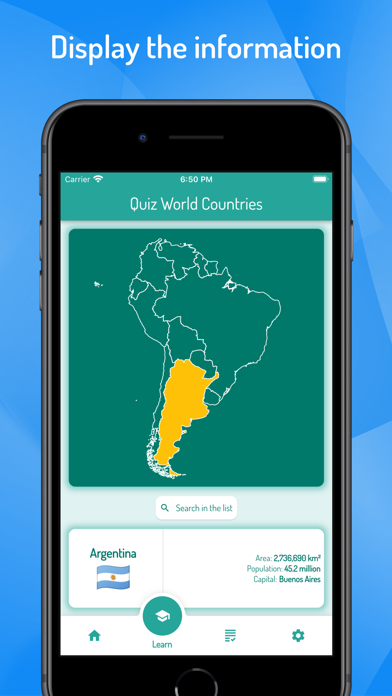 Quiz World Countries & Cities Screenshot