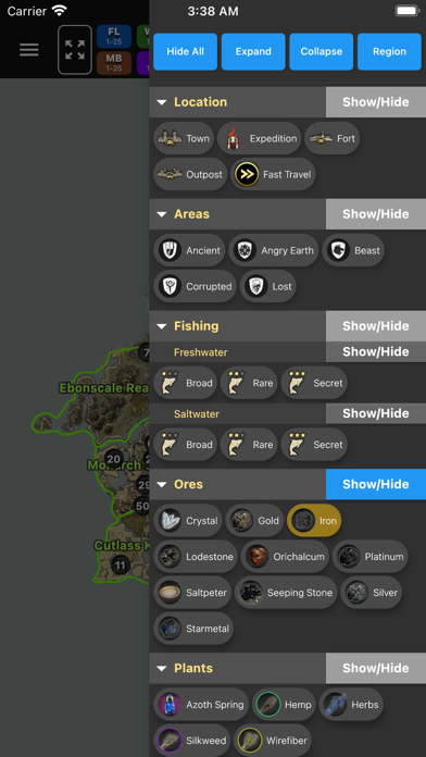 Interactive Map for New World Screenshot