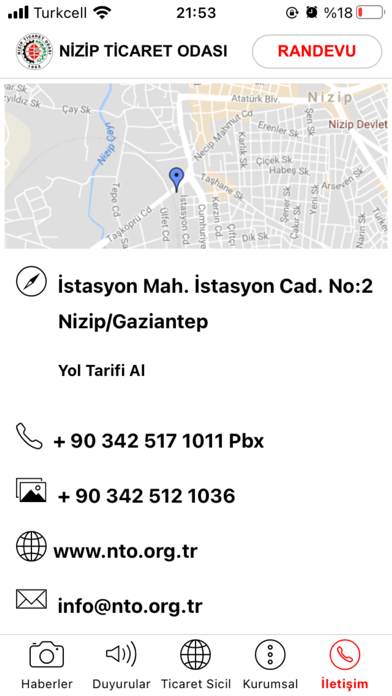 Nizip Ticaret Odası Screenshot