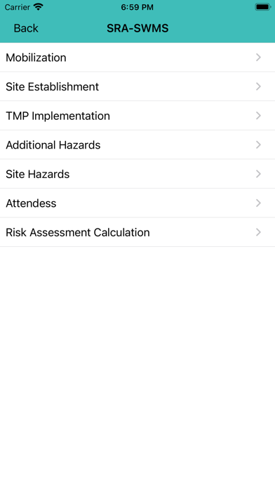 SITE RISK ASSESSMENT Screenshot