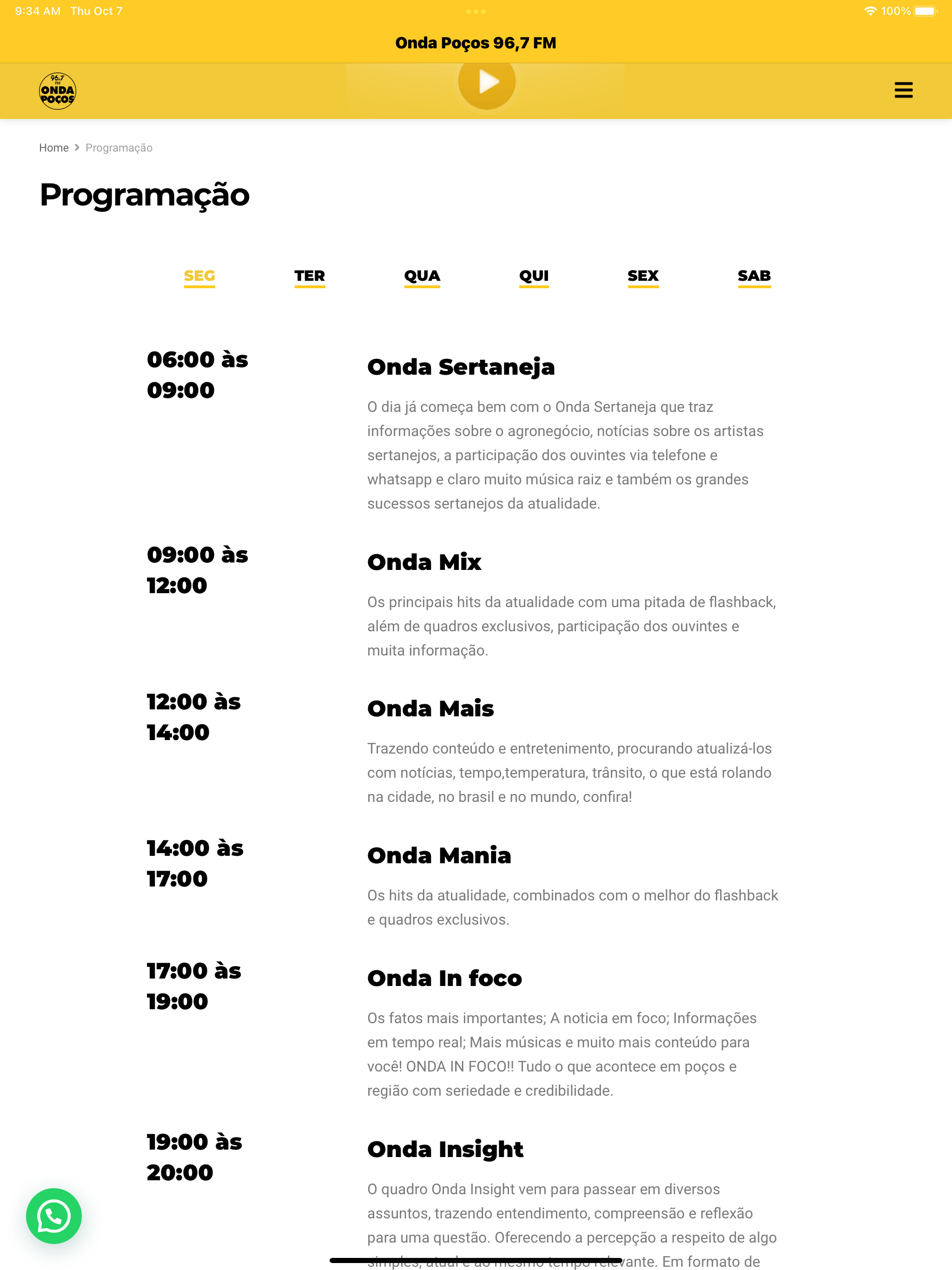 Onda Poços FM 96,7 screenshot 5