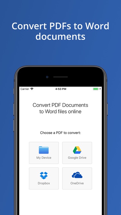 PDF to Word: pdf converter app