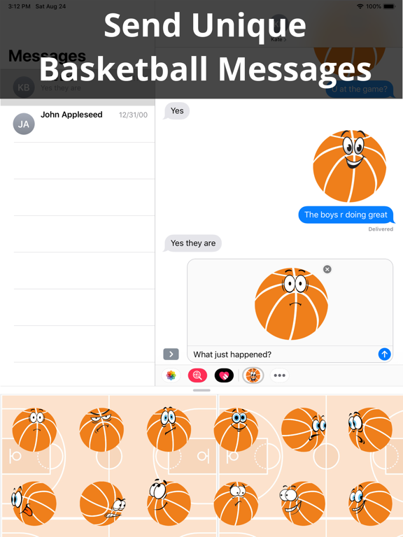 Screenshot #6 pour Basketball GM Emojis Ball Star