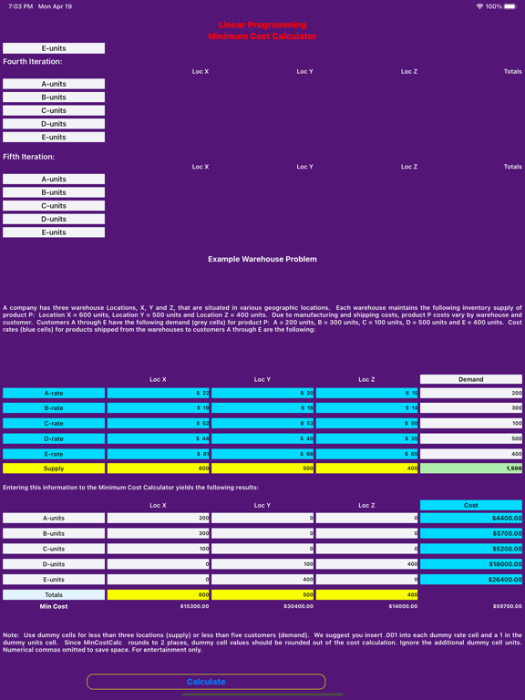 Screenshot #6 pour MinCostCalc