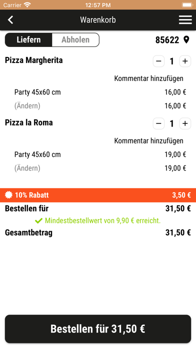 Diamant’s Burger und Pizza Screenshot