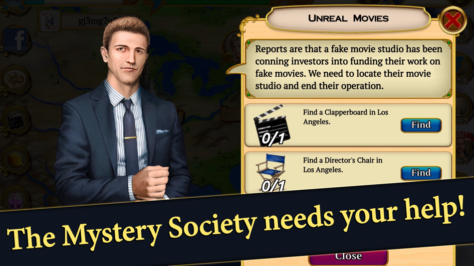 #5. Hidden Objects Mystery Society (iOS) 来自: Rolltower Studios Inc