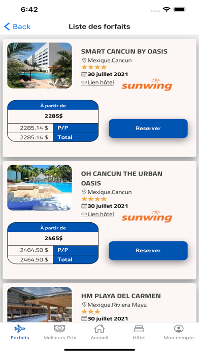 Voyages à prix fou Screenshot
