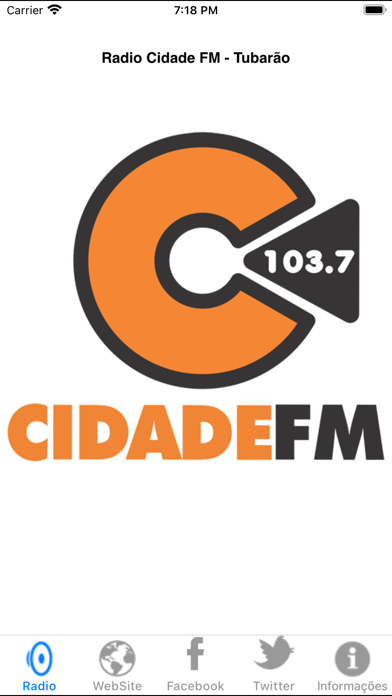 Rádio Cidade Tubarão FM Screenshot