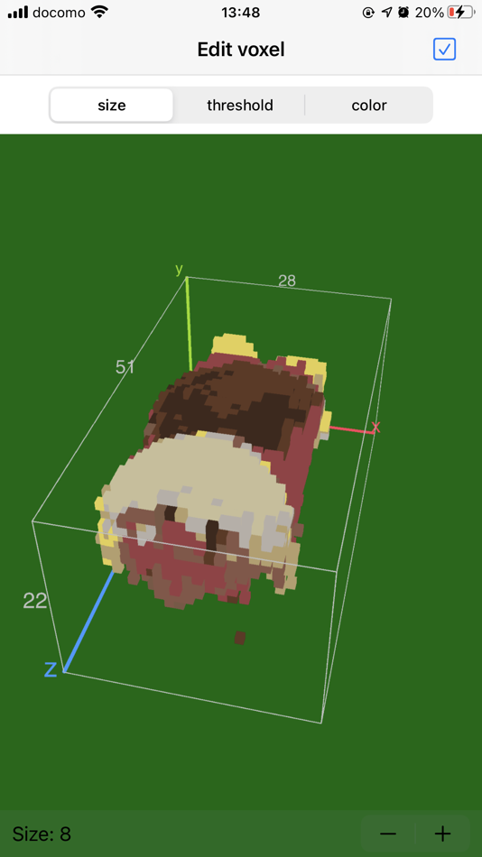 #4. Voxel Drafter (iOS) 由: Tatsuya Yamaguchi