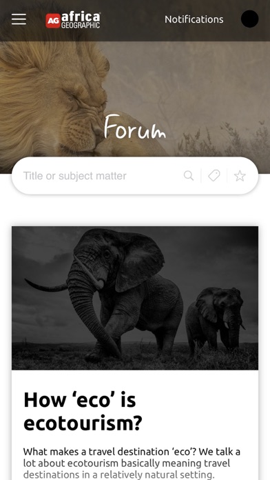 Africa Geographic Screenshot
