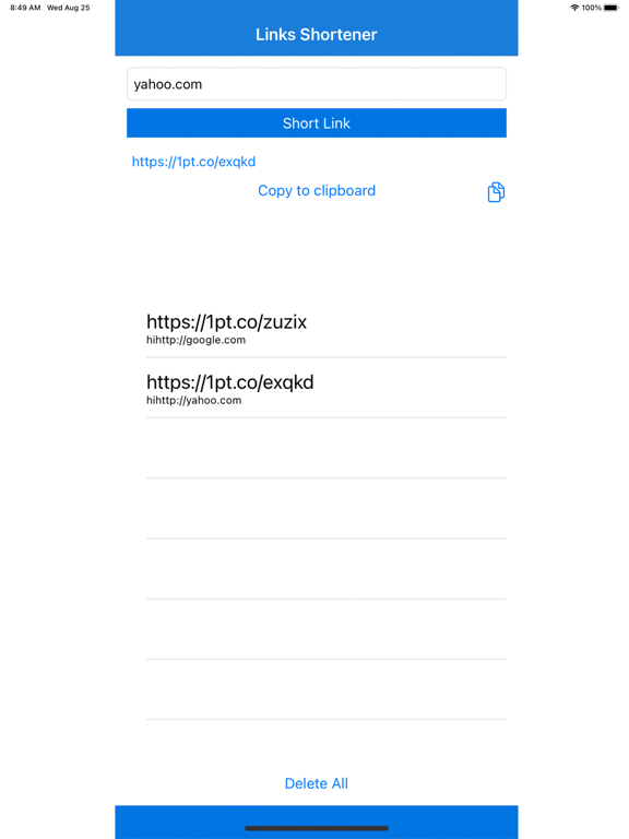 Screenshot #6 pour Links Shortener