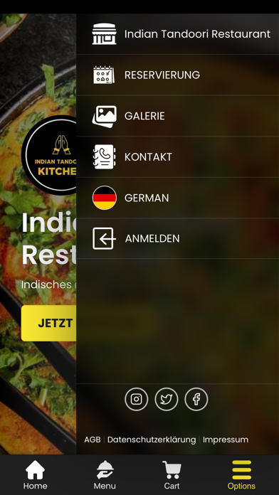 Indian Tandoori Restaurant Screenshot