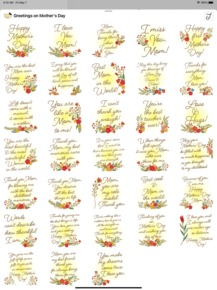 Greetings on Mothers Day