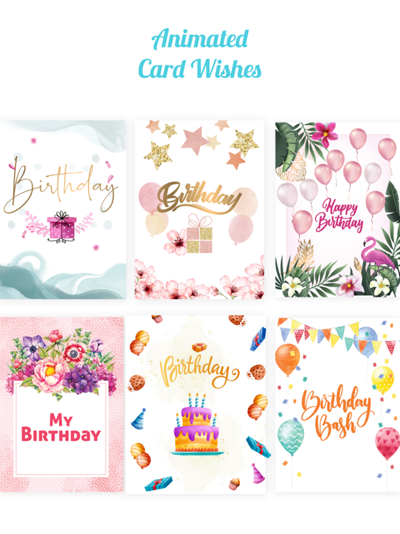 Screenshot #4 pour Animated Birthday Card Wishes