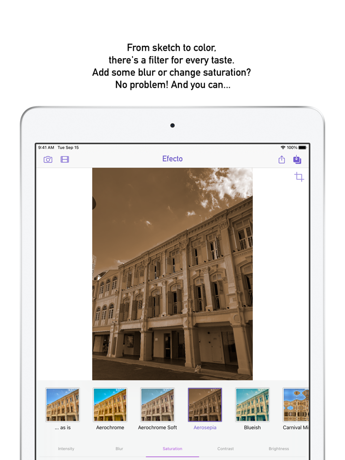 Efecto — hand-crafted filters