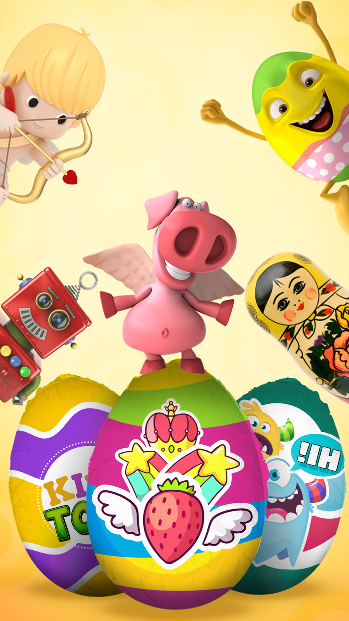 Surprise egg game for toddlers