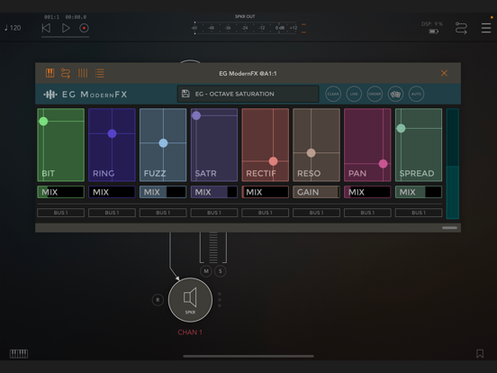 EG ModernFX AU3 Multi effects iPad screenshot 4 - Music app