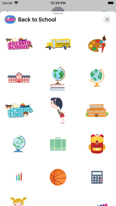 Screenshot #1 pour School - students stickers