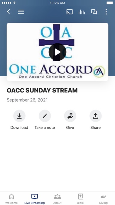OACC Screenshot