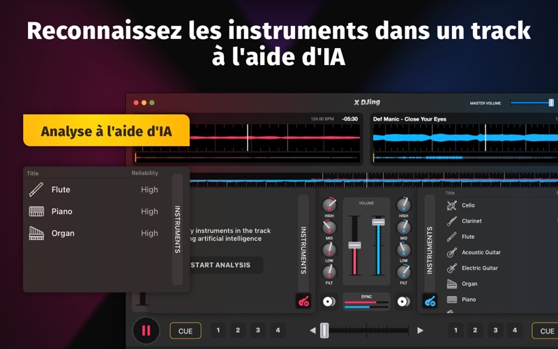 Screenshot #2 pour X Djing: Table De Mixage Audio